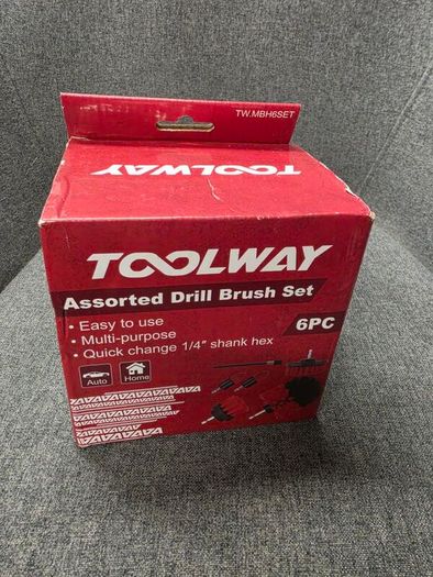 Toolway 6 Piece Drill Brush Cleaning Set New