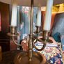 Vintage Bouillotte Toleware Lamp Image 3
