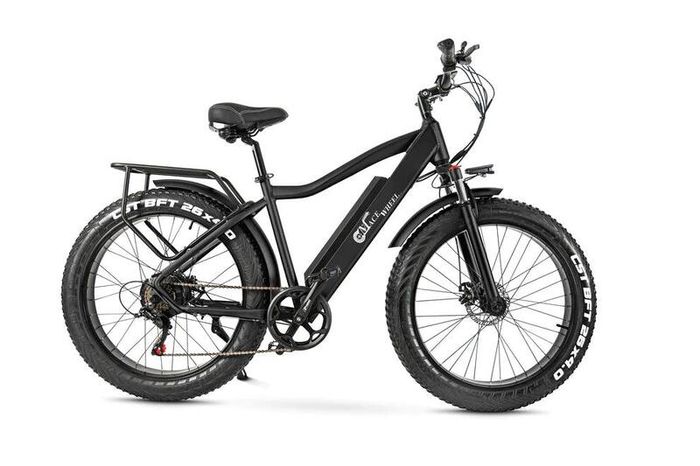 Cmacewheel J26 Fat Tire Electric Mountain Bike  - Black