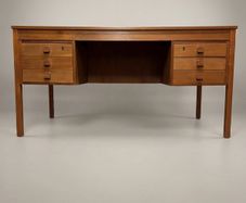 Mid-Century Danish Modern Teak Desk by Domino Mobler
