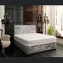Crushed & plush velvet Divan Bed and mattress Image 8
