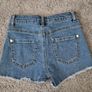 Girls Lipsy London blue denim shorts Image 4