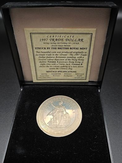1997 Trade Dollar Proof Coin Pair Both Versions A and B