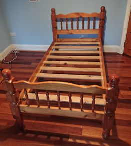 Single Pine Bed