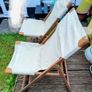 2 Wooden Foldable Garden Chairs Set Image 2
