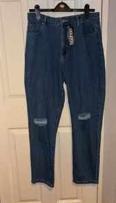 Boohoo High waisted straight leg Jeans