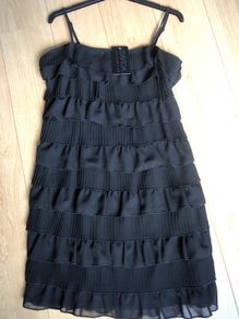 Black Ruffle Dress BNWT