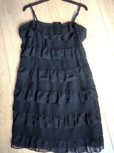 Black Ruffle Dress BNWT