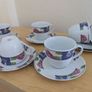 Germany porcelain(WINTERLING) tea set for 6 person, contains 12 pcs, including 6 tea cups and 6 saucers. Brand new, never used. Image 3