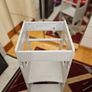KiddyMoon Toddler Learning Tower, Montessori Kitchen Step Stool, Height Adjustable (3 Levels), Safety Rail, Light Grey Image 3