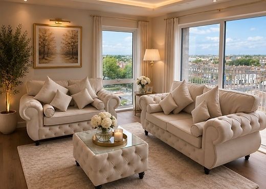 Royale Rio Chesterfield Fullback Sofa + Matching Coffee Table