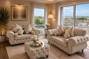 Royale Rio Chesterfield Fullback Sofa + Matching Coffee Table