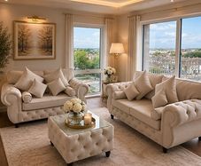 Royale Rio Chesterfield Fullback Sofa + Matching Coffee Table