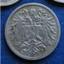 Antique Austria coins, 1893 1894 1895 over a century old Image 4