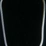 Sterling Silver 925  Flat Chain Necklace Silver 19,6" Long 19,36g Image 5