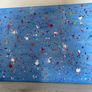 Large blue abstract painting Image 3