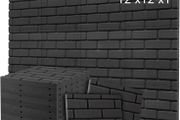 NEW SALE | Sound Proofing Panels, Brick Shaped Soundproofing Foam Panels, 12 Pack
