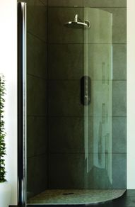 shower wetroom curved panel