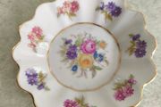 L C Czechoslovakia Porcelain Floral Trinket Dish,Collectible Porcelain Floral Trinket Dish made in Czechoslovakia,Vintage Trinket Dish