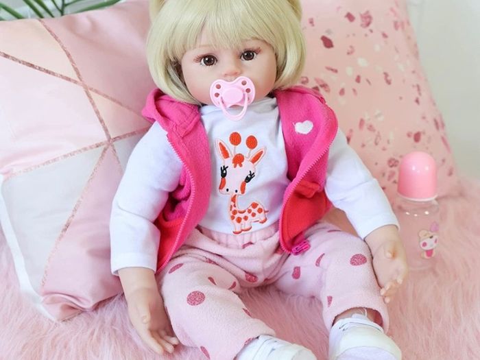 24 Inches 60cm Pretty Reborn Dolls Baby Girls Soft Silicone Vinyl Hanmade Reborn Baby Toddlers Newborn Baby Dolls Boy and Girl Toys Xmas Gifts Reborn Babies (FREE POSTAGE)