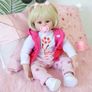 24 Inches 60cm Pretty Reborn Dolls Baby Girls Soft Silicone Vinyl Hanmade Reborn Baby Toddlers Newborn Baby Dolls Boy and Girl Toys Xmas Gifts Reborn Babies (FREE POSTAGE) Image 4