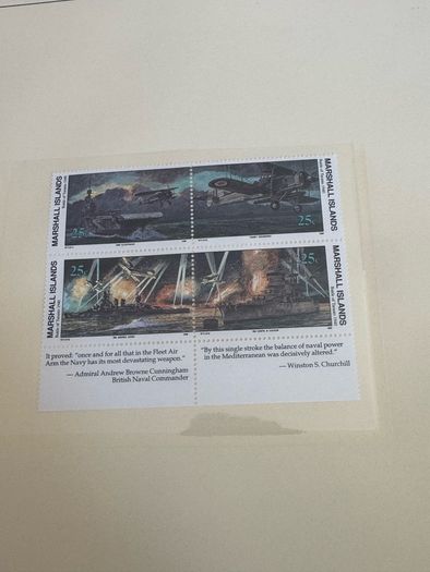 The History of World War II in post stamps