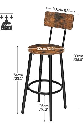 Bar Stools Set of 2