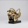 Wild Pig Skull (30 cm) - Polished Bronze Image 6
