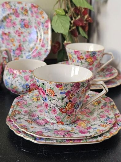 Vintage Art Deco C1940' Lord Nelson Ware "MARINA" tea set