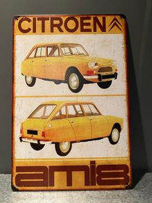 Citroen ami8 Tin Metal sign