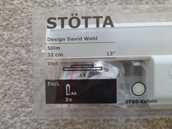 Ikea Stotta wardrobe light