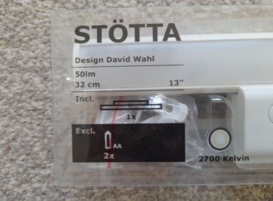 Ikea Stotta wardrobe light
