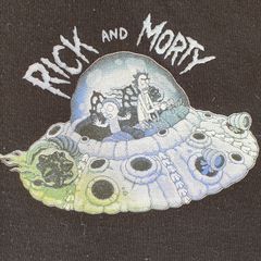 Rick and Morty black hoodie medium