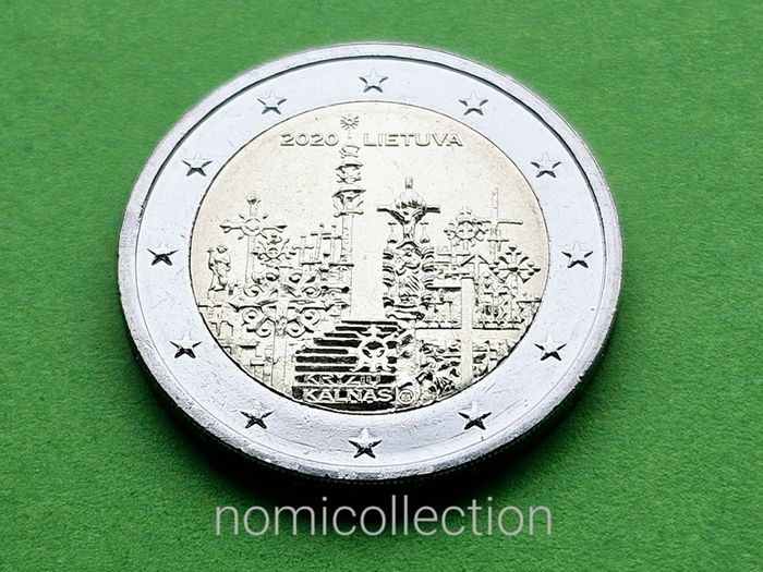 Commemorative Uncirculated 5 x 2 Euro coins.