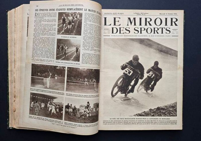 Le Miroir des Sports 1924  1925  Complete Bound Volume 686 Pages Paris Olympics