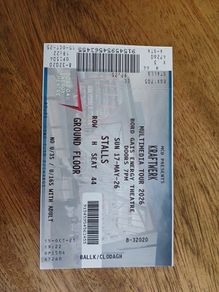 Kraftwerk ticket in stalls