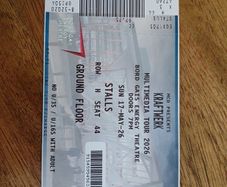 Kraftwerk ticket in stalls