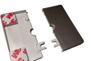 Silver Aerial Satellite Coaxial socket plate with 3M Free inspection