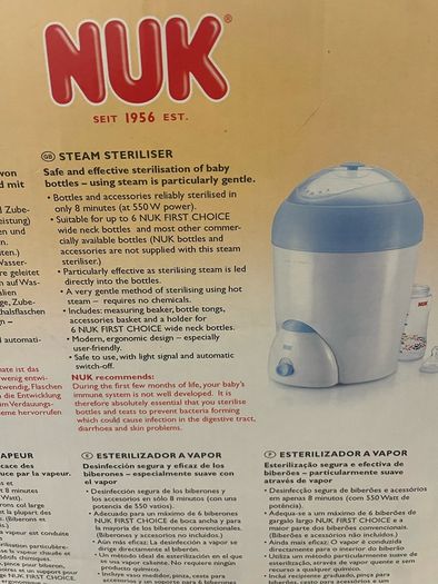 NUK Vapo Rapid Steam Steriliser