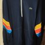 lacoste sport large navy blue red yellow hoodie Image 2