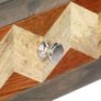 Console Table Grey 86x30x76 cm Solid Mango Wood Image 4