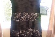 Phase Eight stunning midi black lace sequins dress size UK16 EU44 Postage included