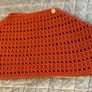 Hand made,rust-colored, crocheted poncho/Shawl Image 2