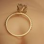 14ct Yellow Gold 3.23 carat Oval Brilliant Lab Diamond Ring Image 8