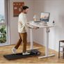 100 x 60 cm Standing Desk, Electric Height Adjustable Desk with 2 Hooks Image 2