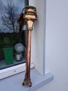old brass  copper  fire  mans hose