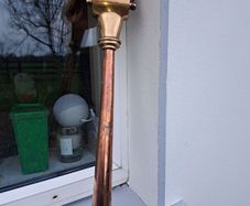 old brass  copper  fire  mans hose