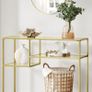 Console table  gold  glass and metal console table Image 3