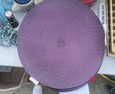 6x purple table sets