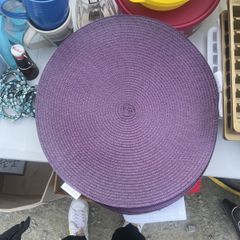 6x purple table sets